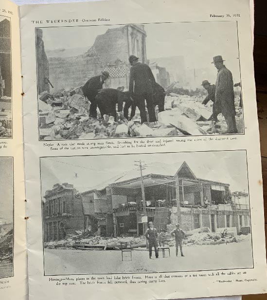 1931 New Zealand Hawkes Bay, Napier Hastings 1931 Earthquake booklet book